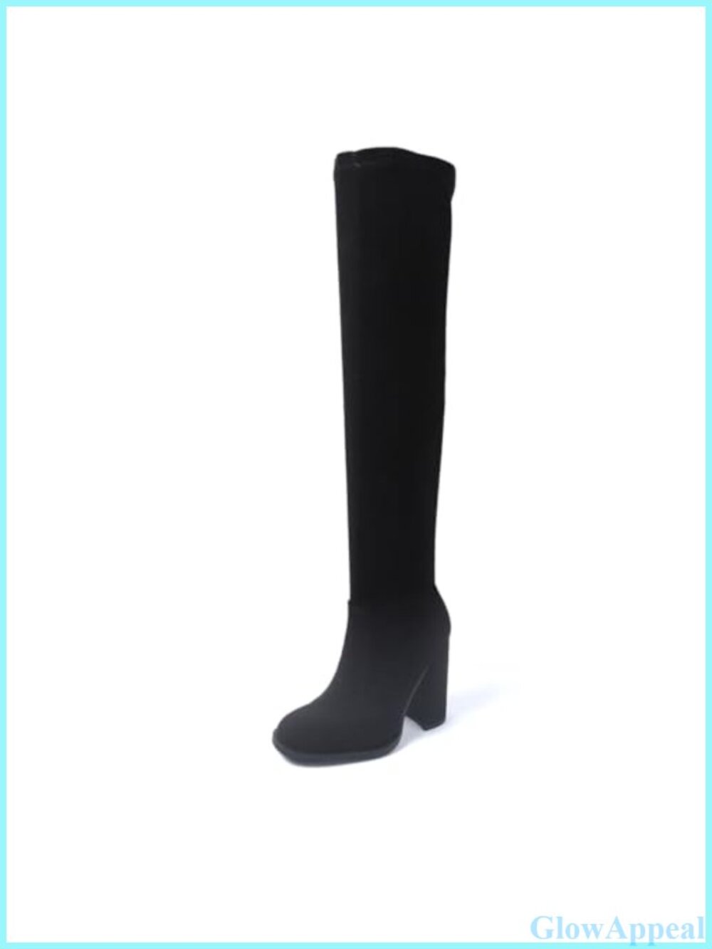 Women's Thigh High Over The Knee Boots Chunky Heel Round Toe Suede